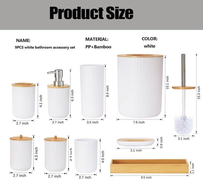 Bathroom Accessories Set, 6 Pieces