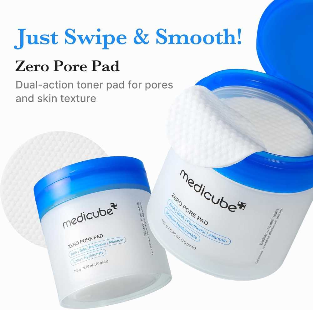 Medicube Dual-Textured Facial Toner Pads | ميديكيوب – فوط تونر للوجه مزدوجة الملمس